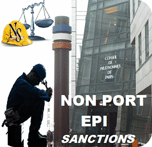 non port epi licenciement;sanction non port epi